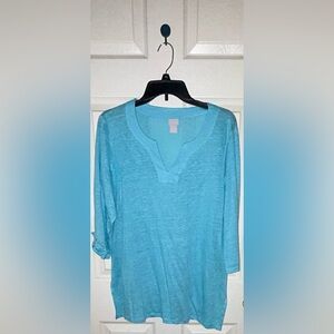 Chicos 3/4 length sleeve shirt